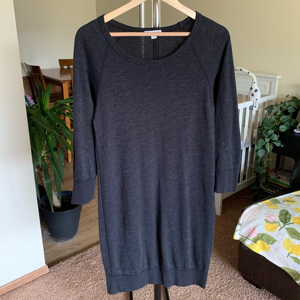 James Perse Long Sleeve Midi Dress 2